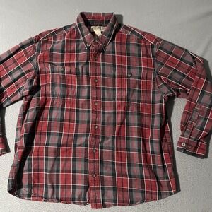 Duluth Trading‎ Shirt Mens XL Lumber Jack Flannel Pockets Camping Hiking Work